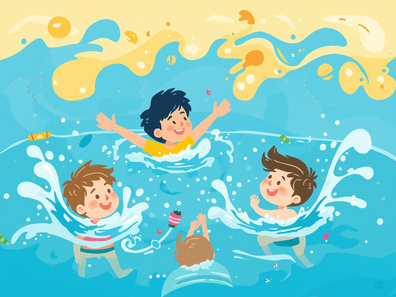 کلاس شنا بخش ورزشی راه روشن مناسب برای کودکان